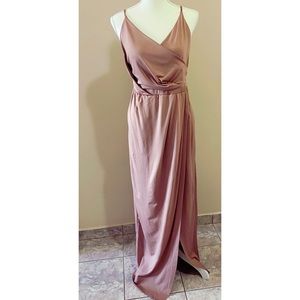 Large blush dress